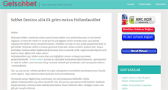 Desktop Screenshot of gelsohbet.com