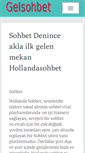Mobile Screenshot of gelsohbet.com