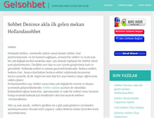 Tablet Screenshot of gelsohbet.com